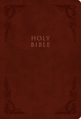 CSB Super Giant Print Reference Bible-Burgundy LeatherTouch Indexed