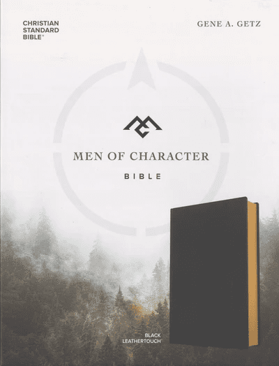 CSB Men of Character Bible Promise Keepers Black LeatherTouch